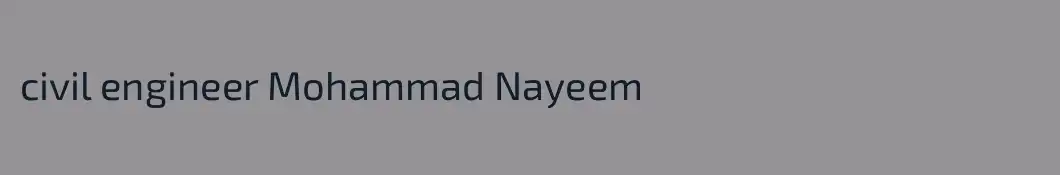 civil engineer Mohammad Nayeem